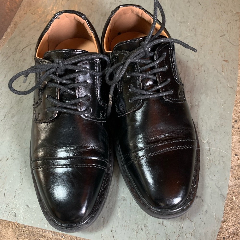 Nine West Black Leather Oxford Dress Shoes